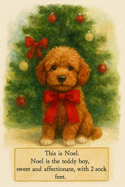 ⭐💫  Noel: Brown Miniature Poodle 🇸🇬 (Boy)